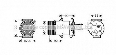 AVA QUALITY COOLING fdk477 -  Компрессор, кондиционер